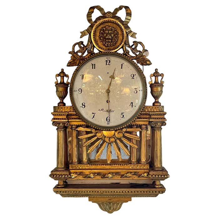 Italian Wall Clock For Sale at 1stDibs | italian grandfather clock ...
