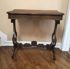 Italian Console Table, Hardwood, Carved Feet, Antique, Circa 1920s