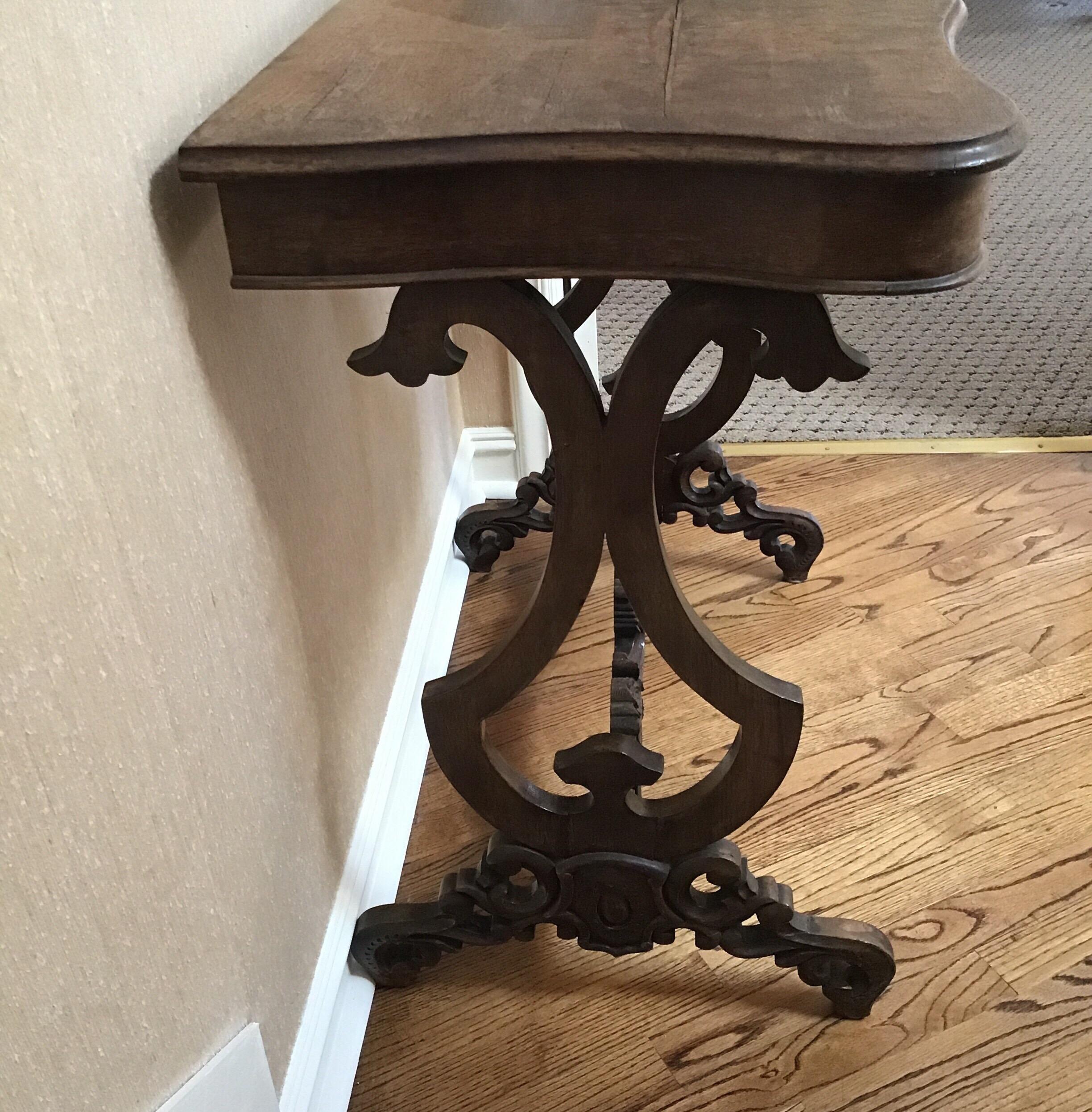 Early 20th Century Italian Wall Console Table For Sale