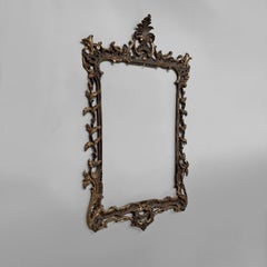 Italian wall frame with golden finish, 1930s