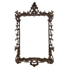 Italian wall frame with golden finish, 1930s