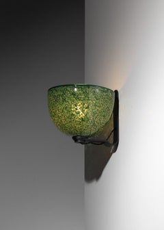 Italian wall lamp by Gae Aulenti for Vetreria Vistosi, 1970s, Murano glass