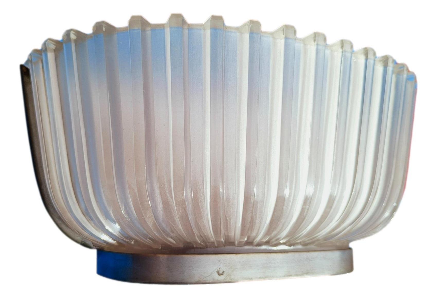 Mid-Century Modern Italian Wall Lamp Design Archimede Seguso Murano Glass 1930 For Sale