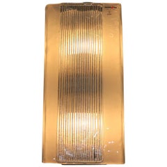 Italian Wall Lamp Murano Crystal Pressed Glass by Murano Due