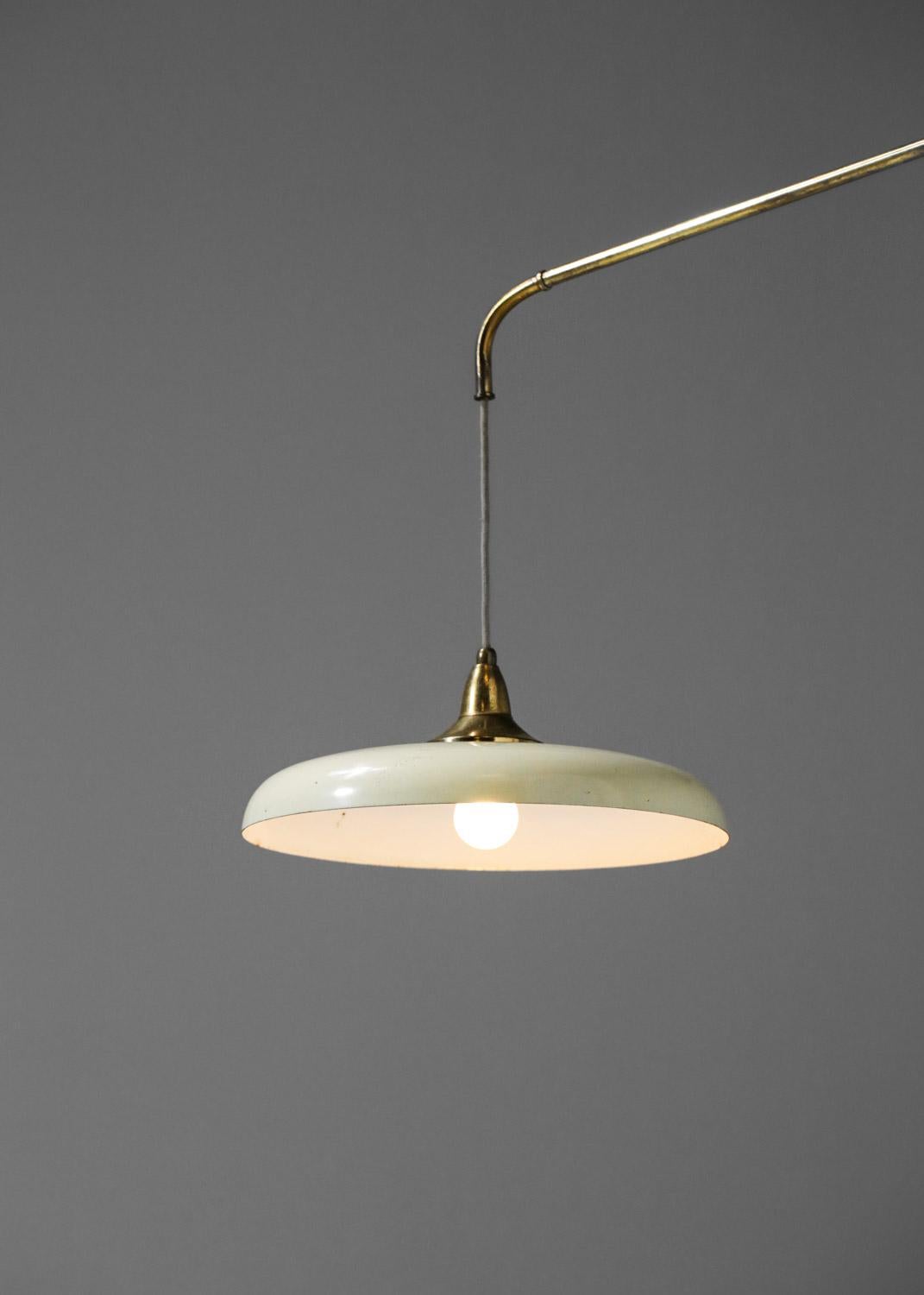Metal Italian Wall Lamp of the 1950s Attributed to Arredoluce by Angelo Lelli