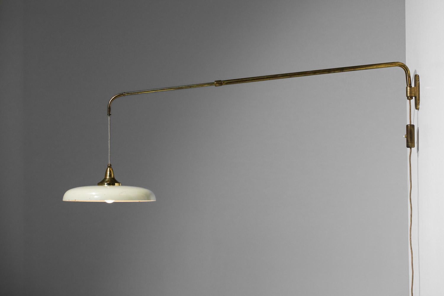 Italian Wall Lamp of the 1950s Attributed to Arredoluce by Angelo Lelli 1