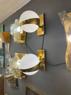 Italian Wall Light in Brass, Italy 1960s