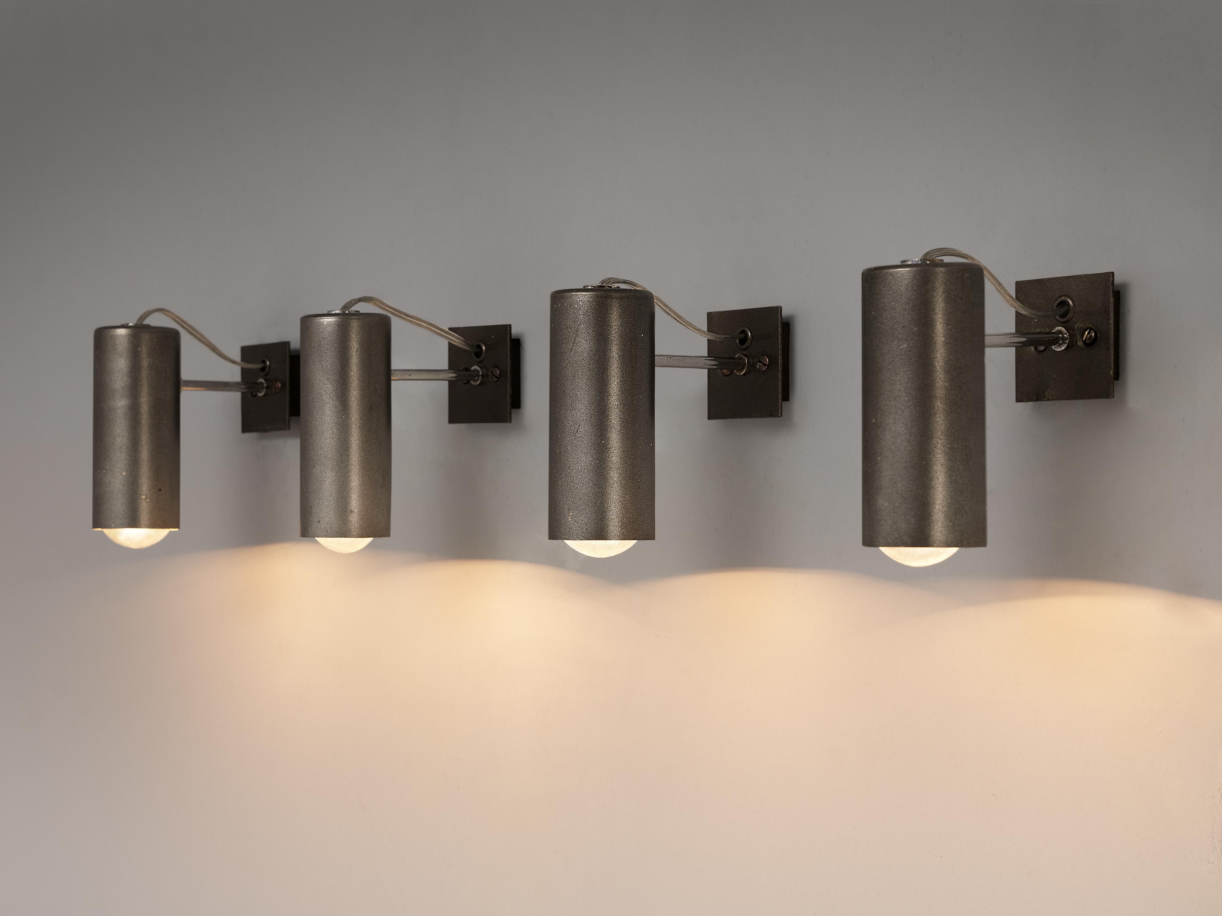 Mid-20th Century Gino Sarfatti for Arteluce Wall Lights in Metal