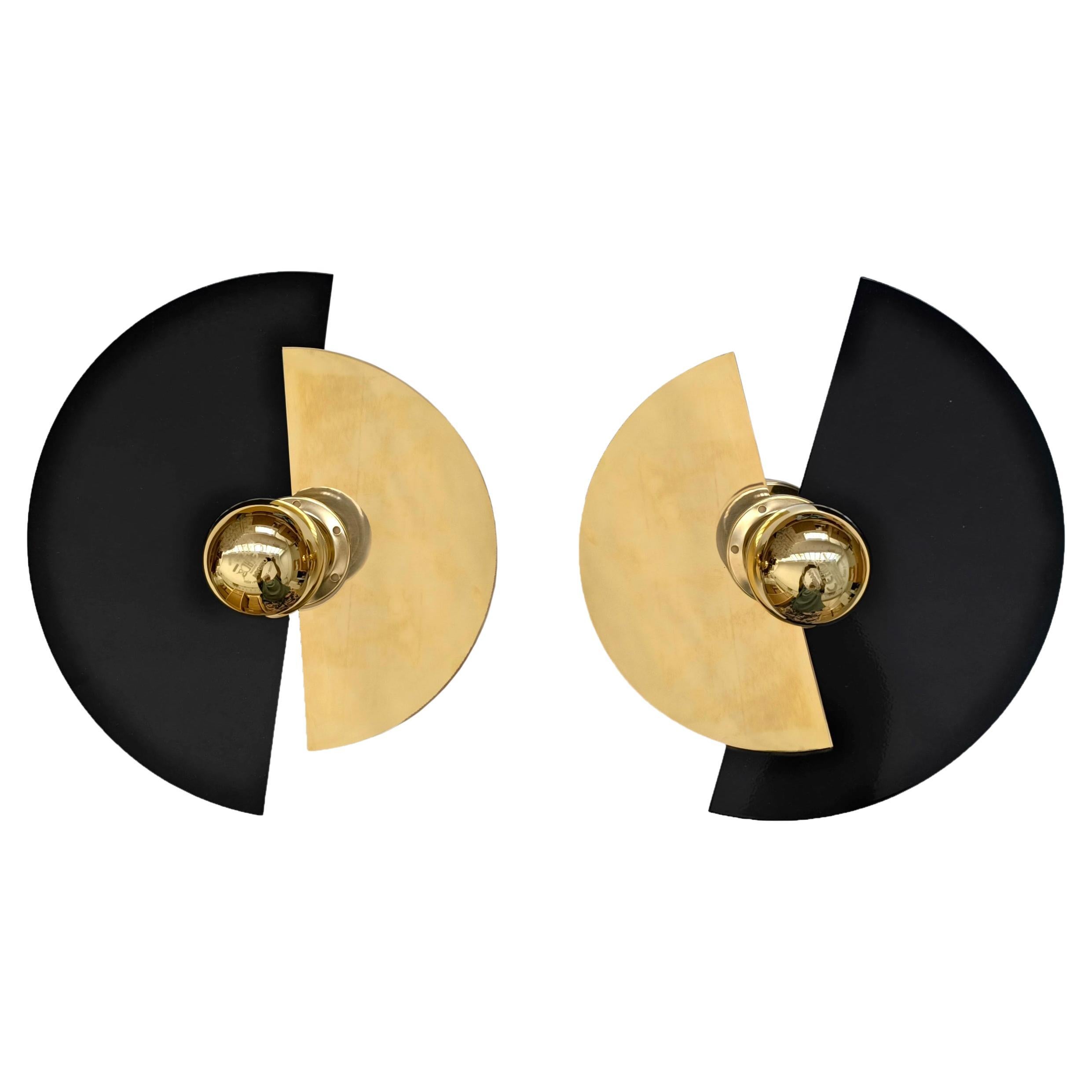 Italian Wall Lights in Mid-Century Style, Adjustable