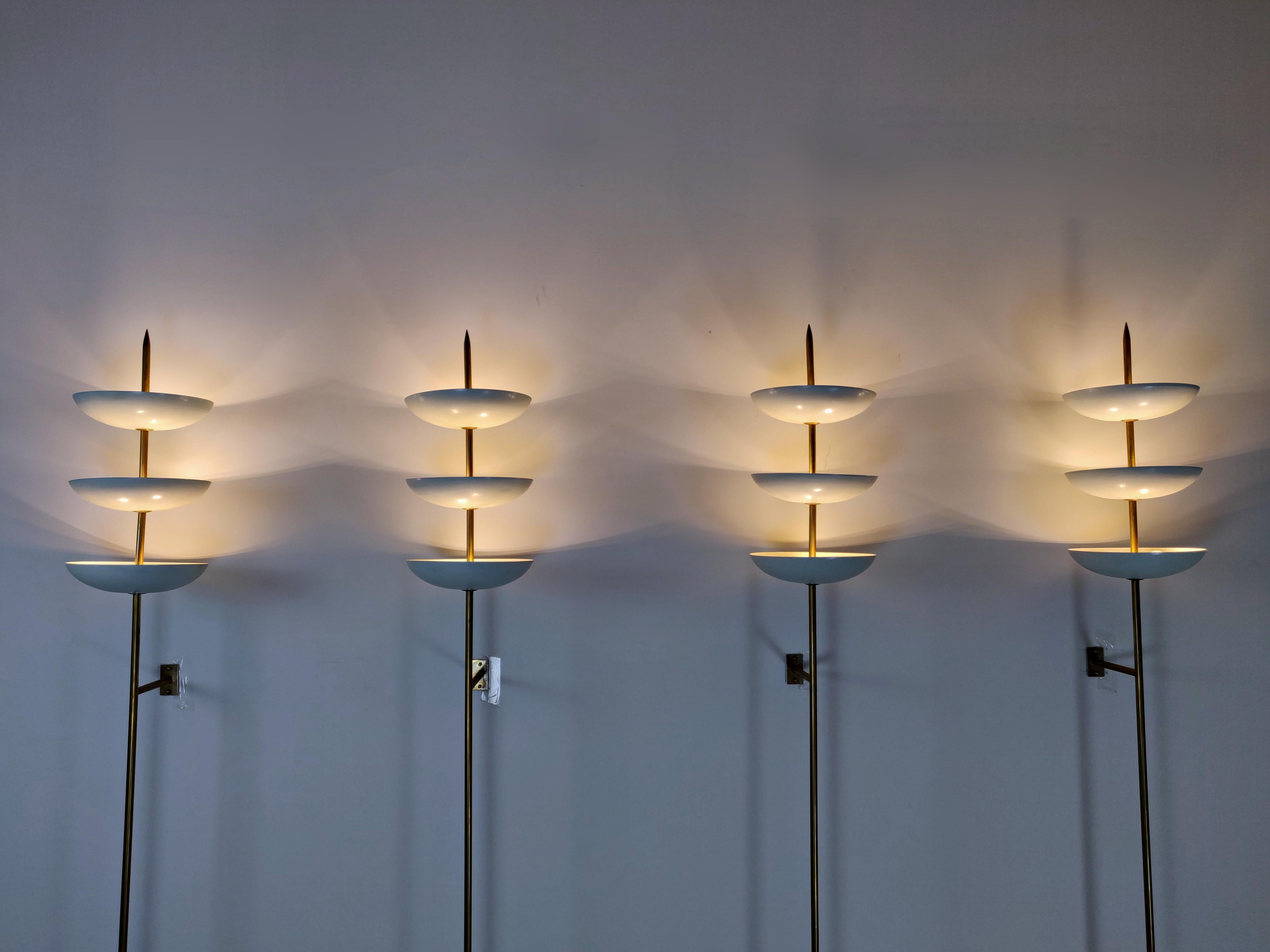 Italian Wall Lights in the Style of Stilnovo, Price Is Per Piece For Sale 9