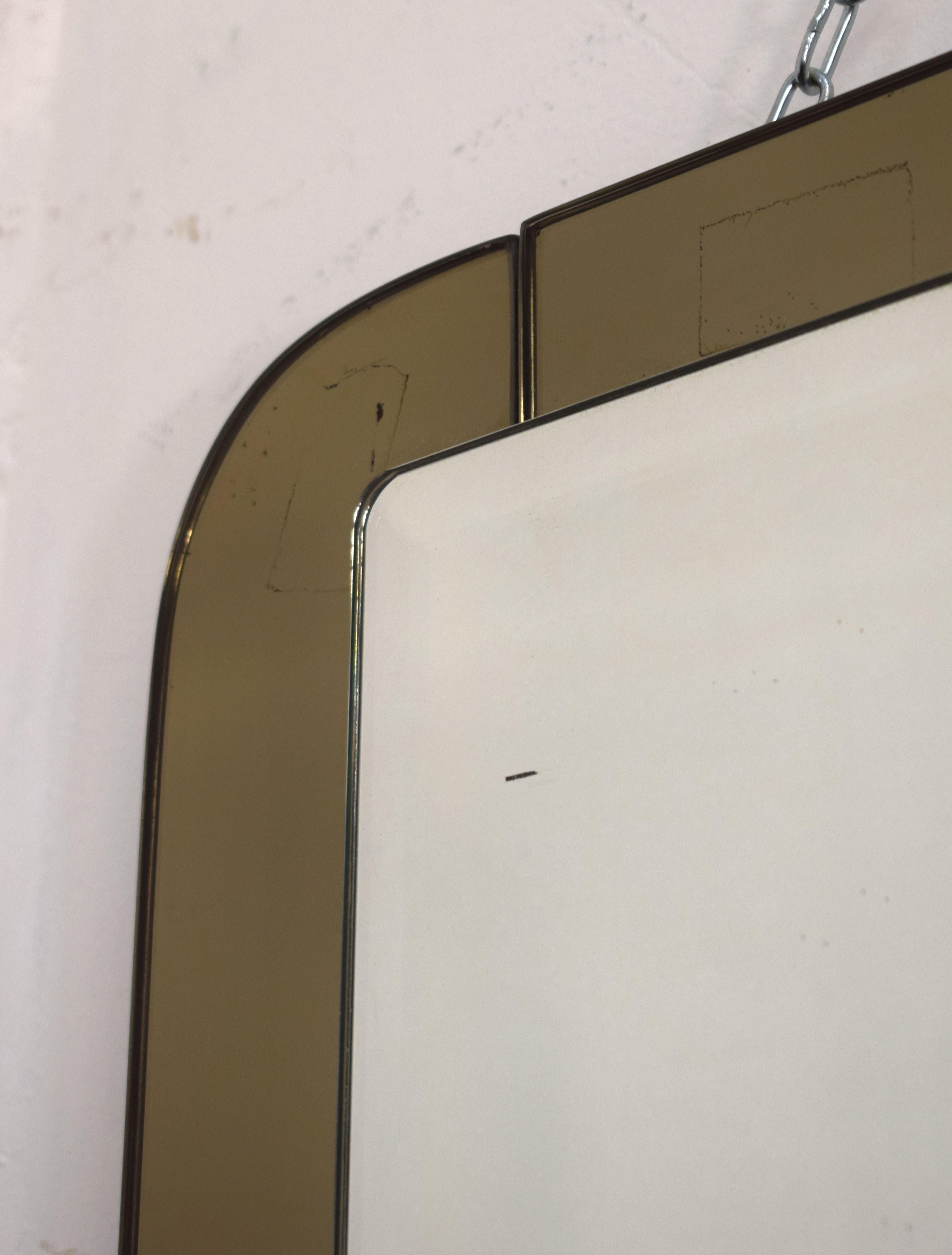 Mid-20th Century Italian wall mirror, 1960s For Sale