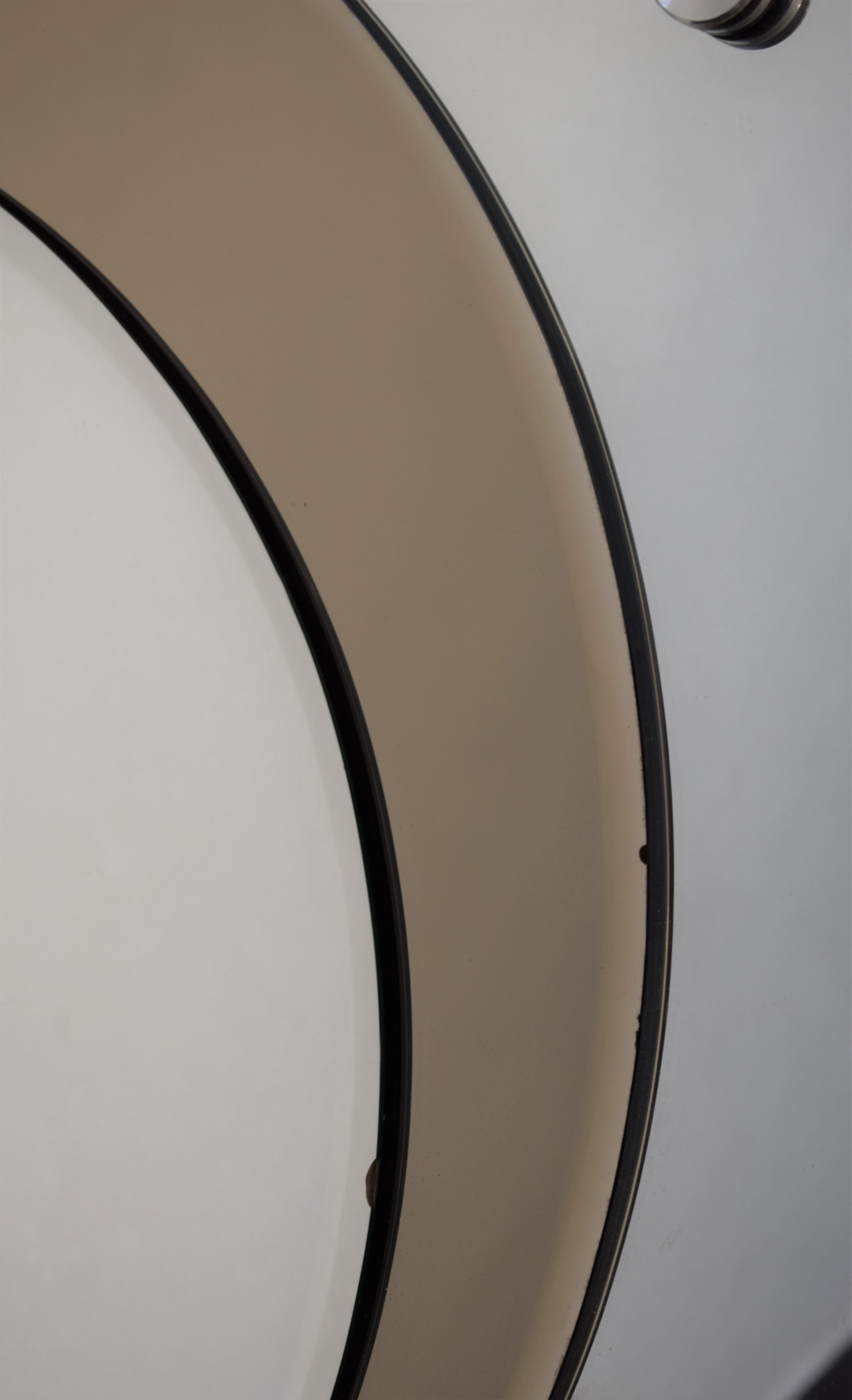 Miroir mural italien, 3 Lights, 1970 Bon état - En vente à Palermo, PA