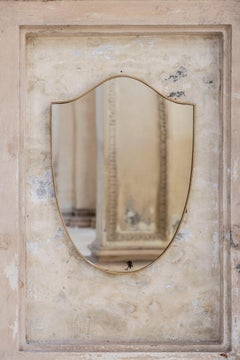 Italian wall mirror attributed to Gio Ponti, Italy 1950s