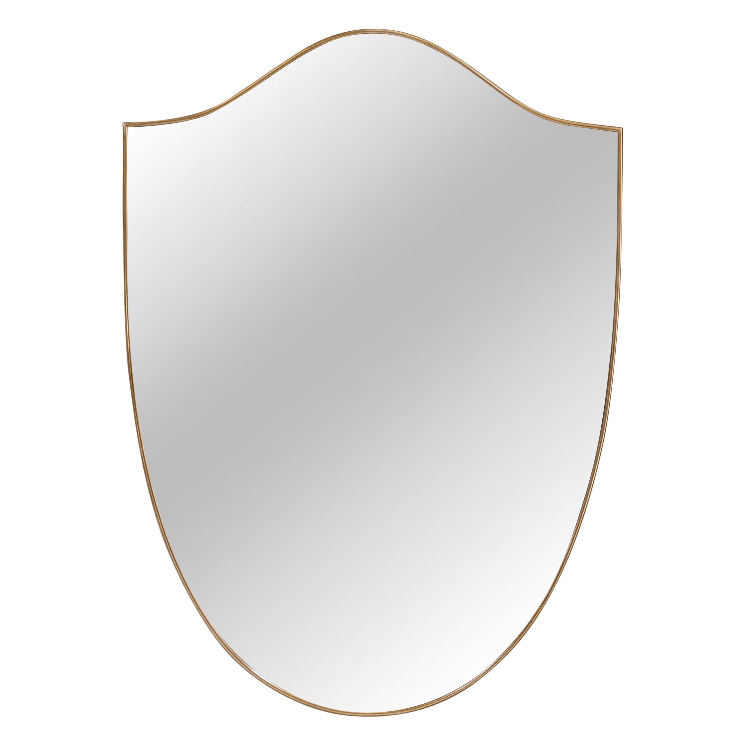 Italian wall mirror attributed to Gio Ponti, Italy 1950s For Sale