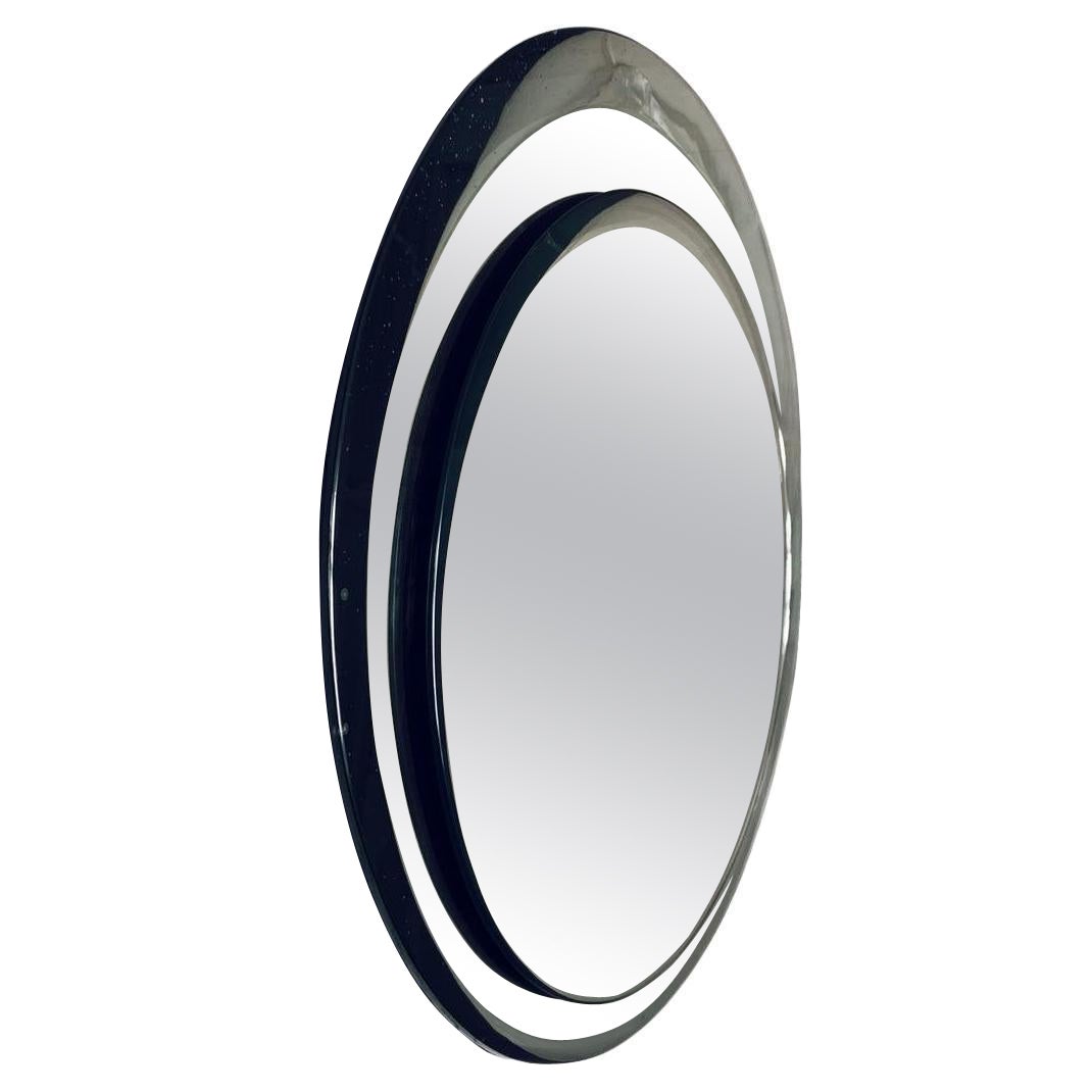 Italian Wall Mirror by Franz Sartori for Cristal Art, 1960s