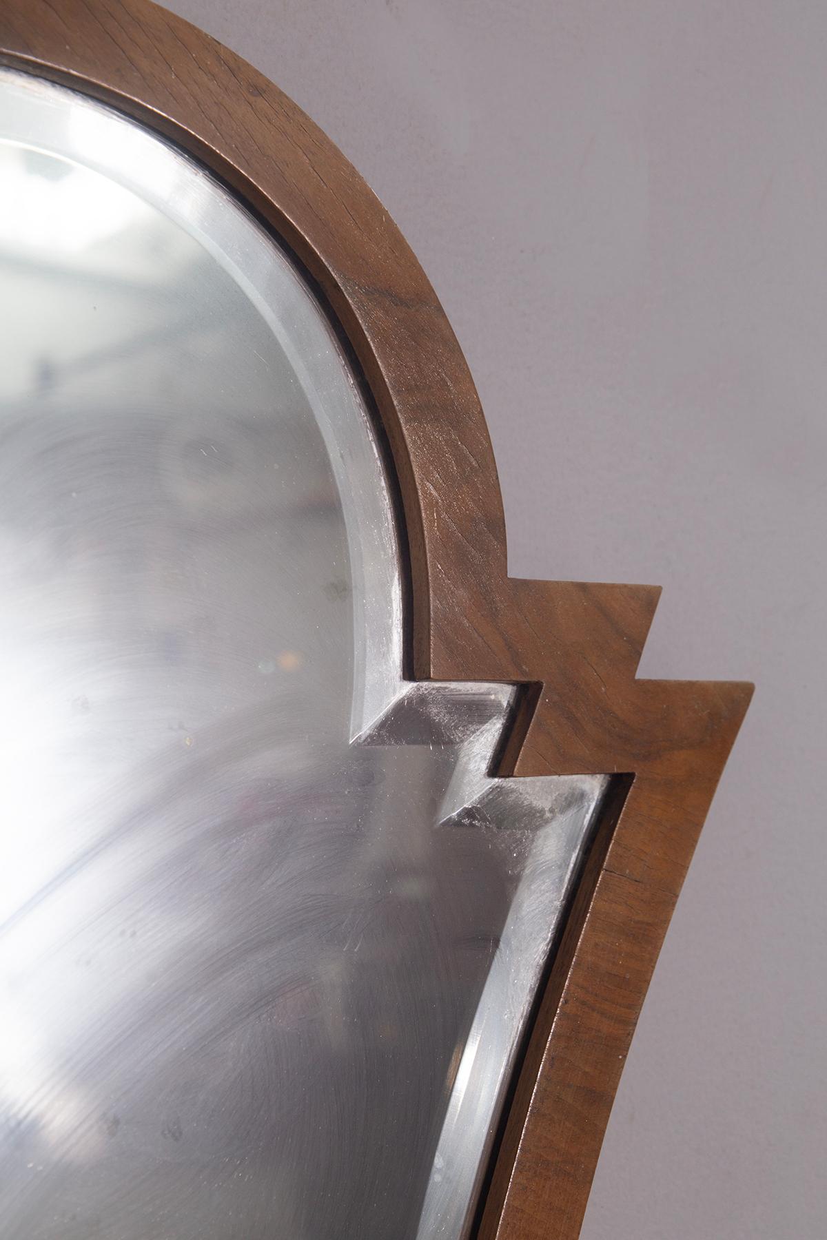Mirror Italian wall mirror from the Italian Rationalist era For Sale