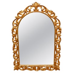 Italian Wall Mirror Gilt Rococo Frame Giltwood
