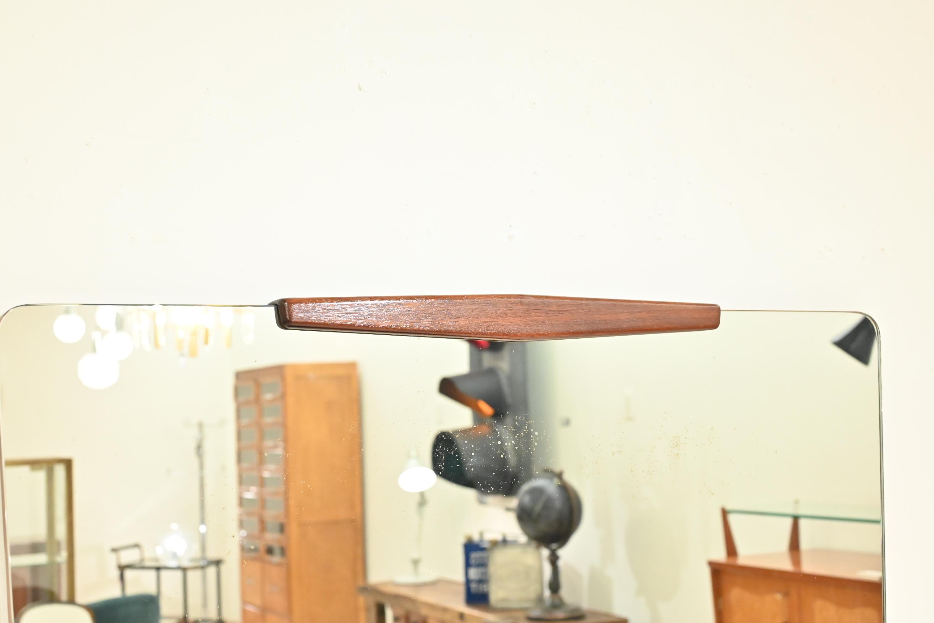 Italian Wall Mirror With Console 1950's In Good Condition For Sale In Shibuya-ku, 13