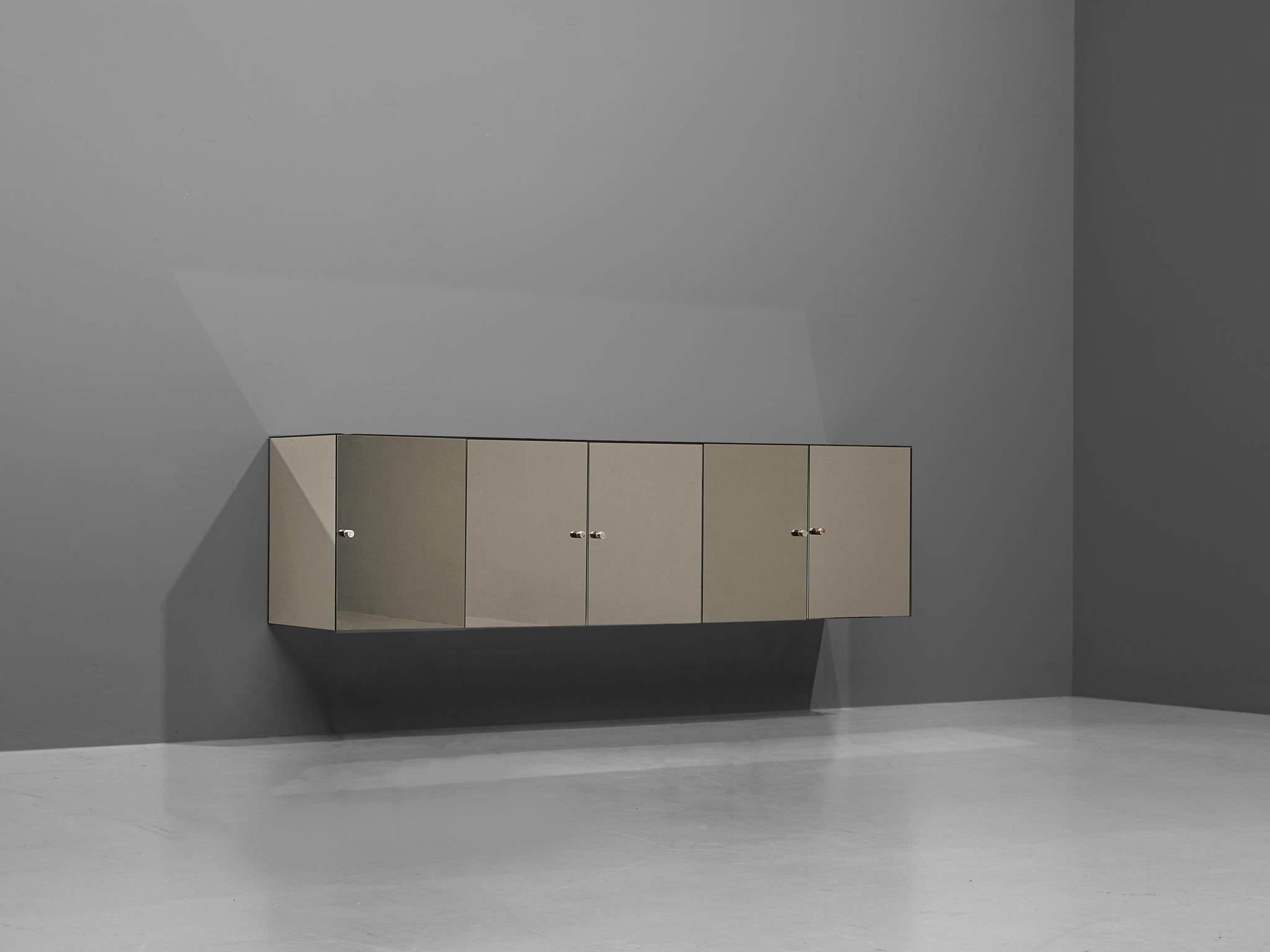 Italian Wall-Mounted Cabinet with Mirrored Surface 1