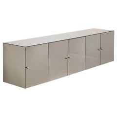Italian Wall-Mounted Cabinet with Mirrored Surface
