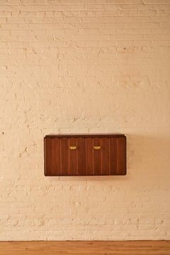 Italian Wall Mounted Floating Scalloped Console
