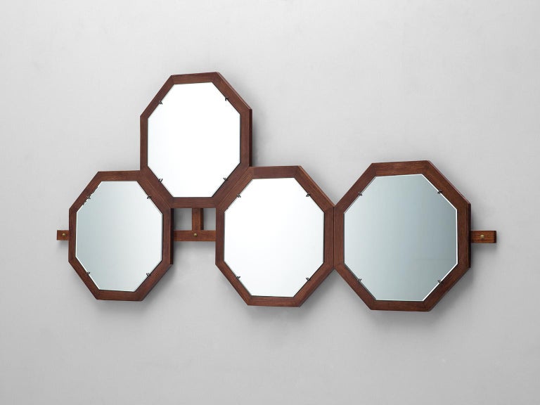 Italian Wall Mounted Mirror By Isa