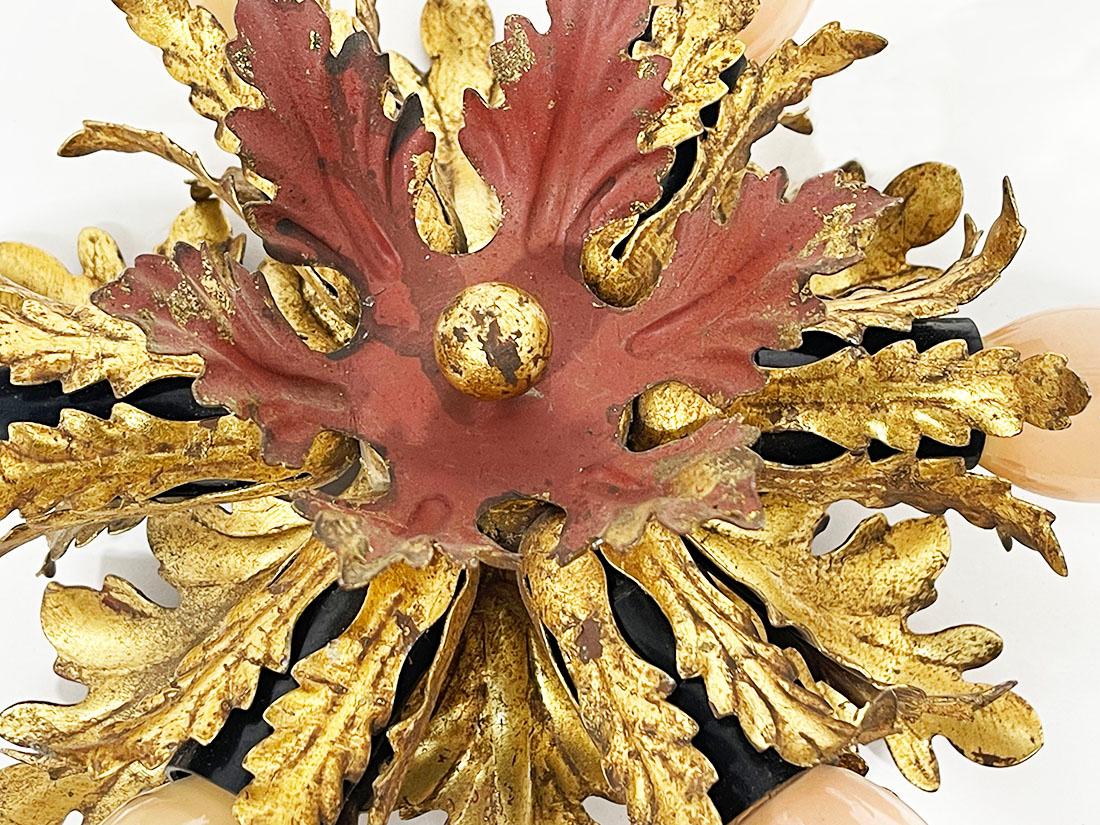 Aplique o plafón italiano, años 60 Metal en venta