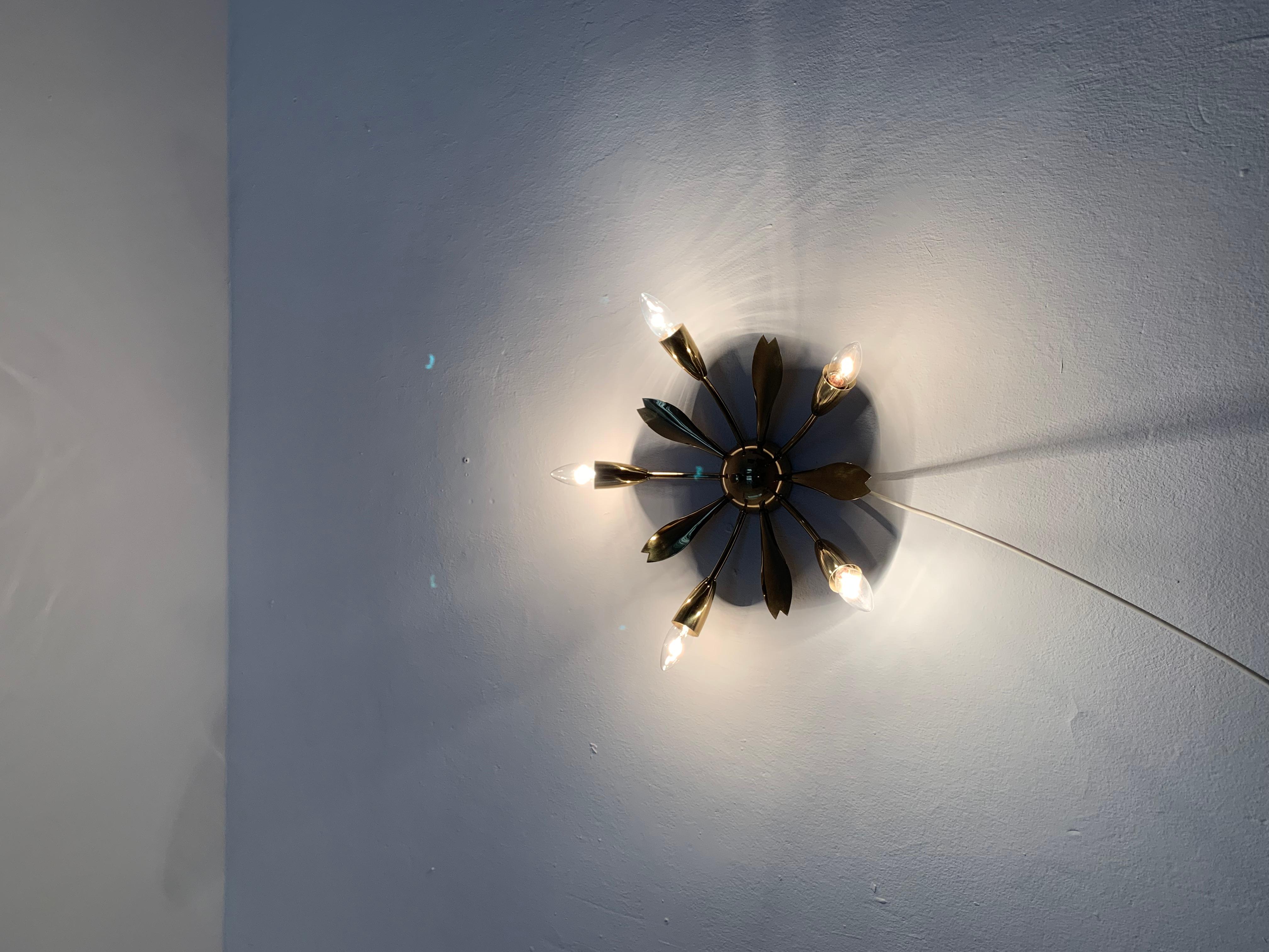 Italian Wall or Ceiling Lamp For Sale 4