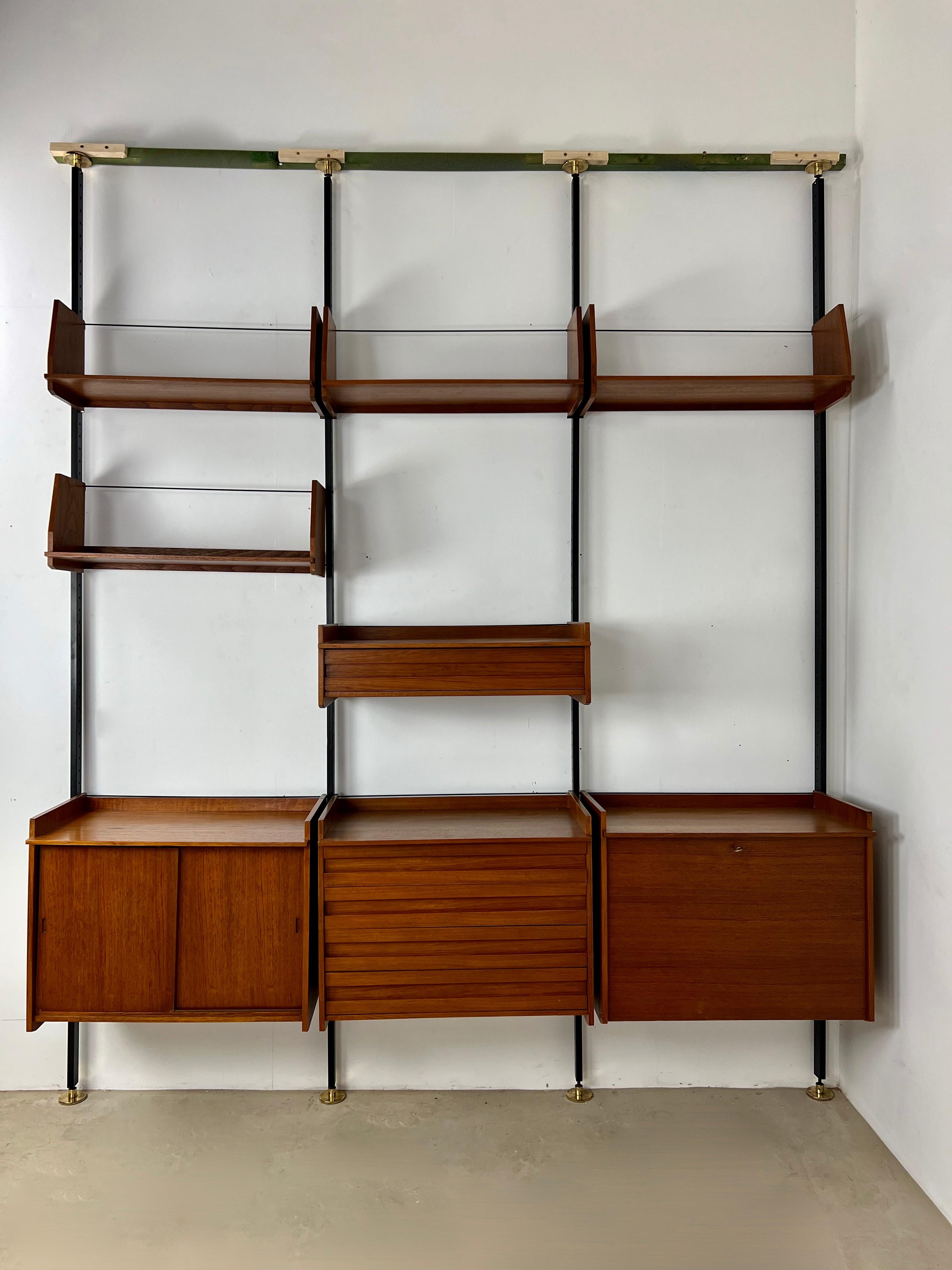 Mid-Century Modern Italian Wall Unit 1960s