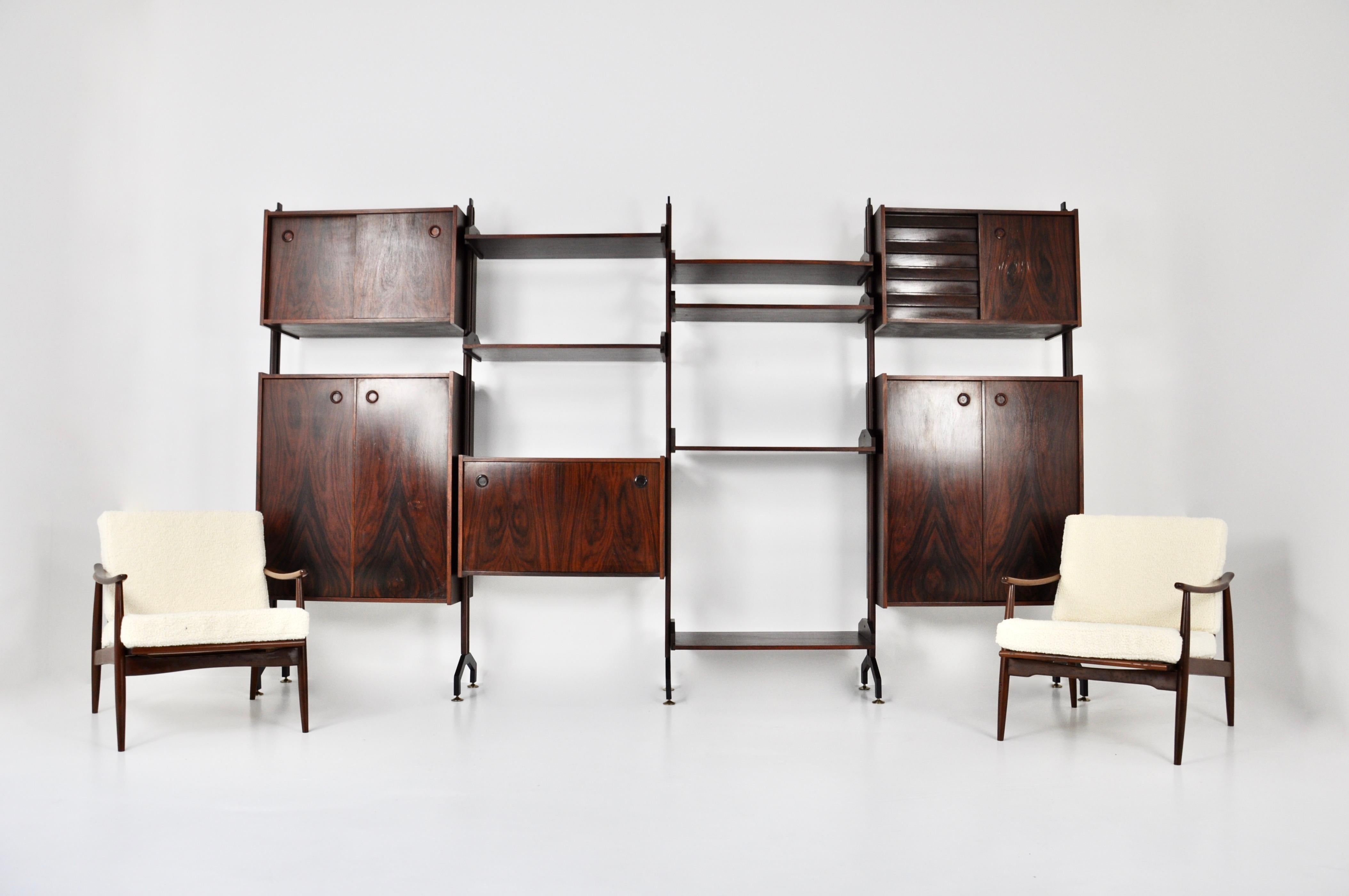 Mid-Century Modern Italian Wall Unit, 1960s