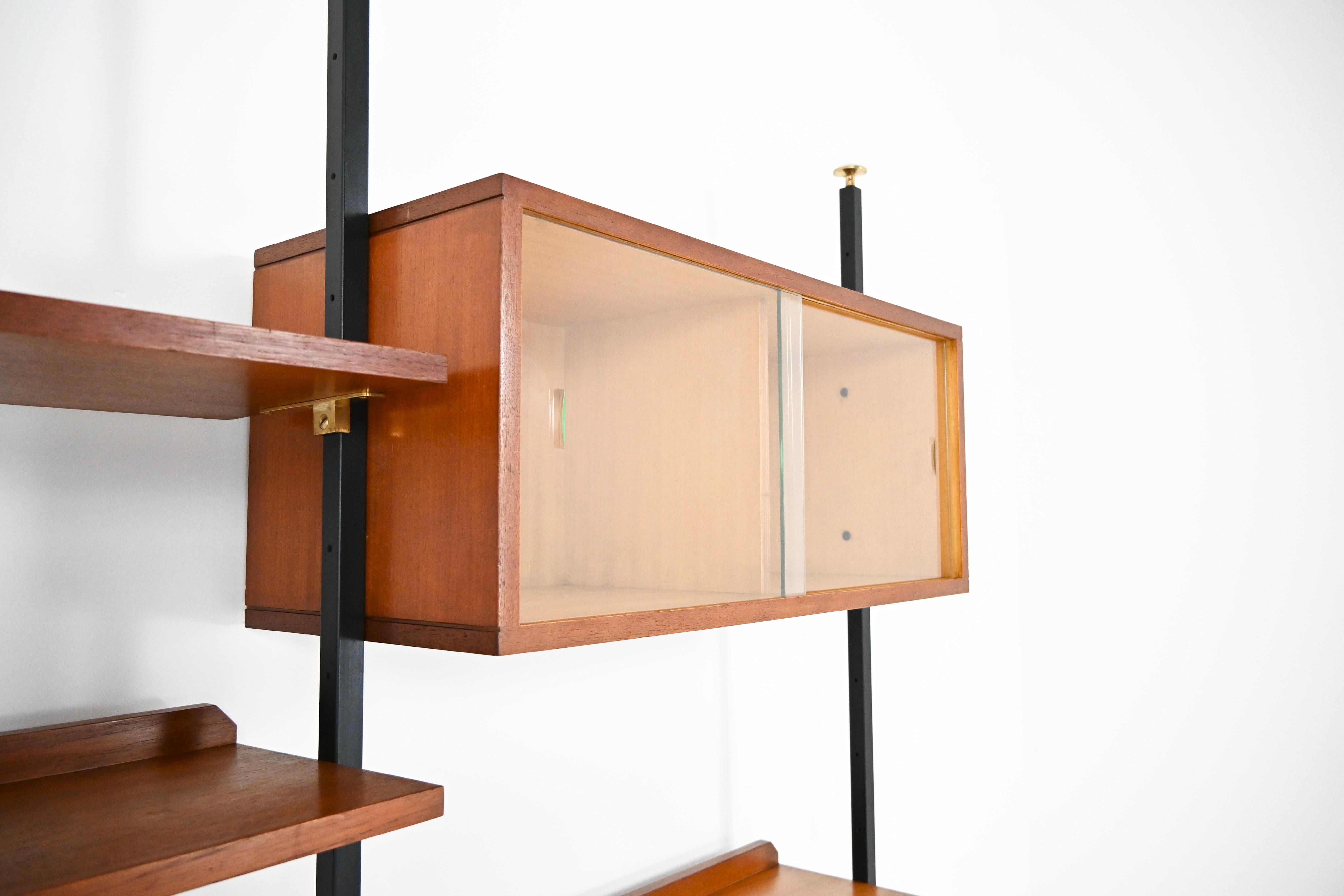 Metal Italian Wall Unit, 1960s For Sale