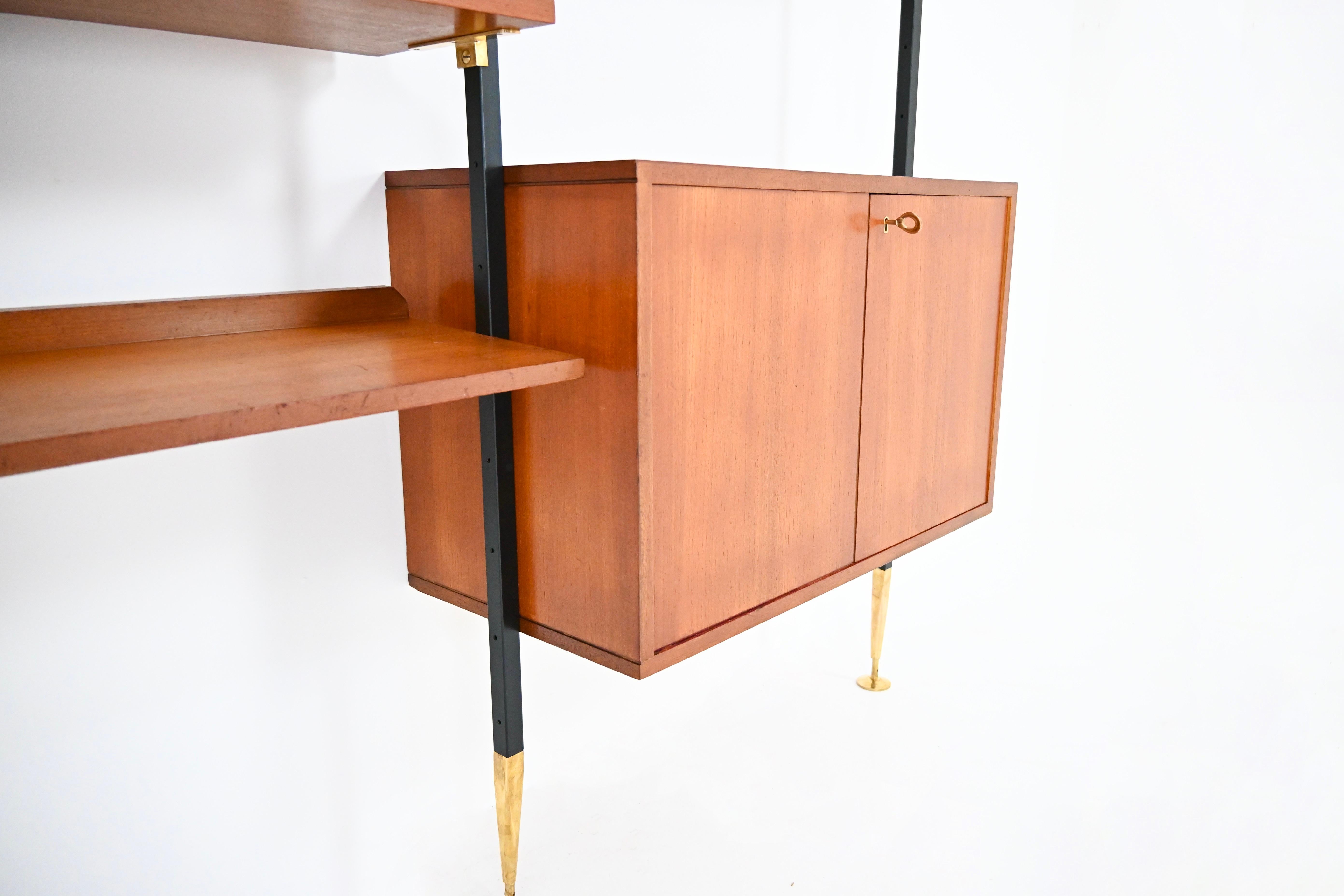 Italian Wall Unit, 1960s For Sale 2