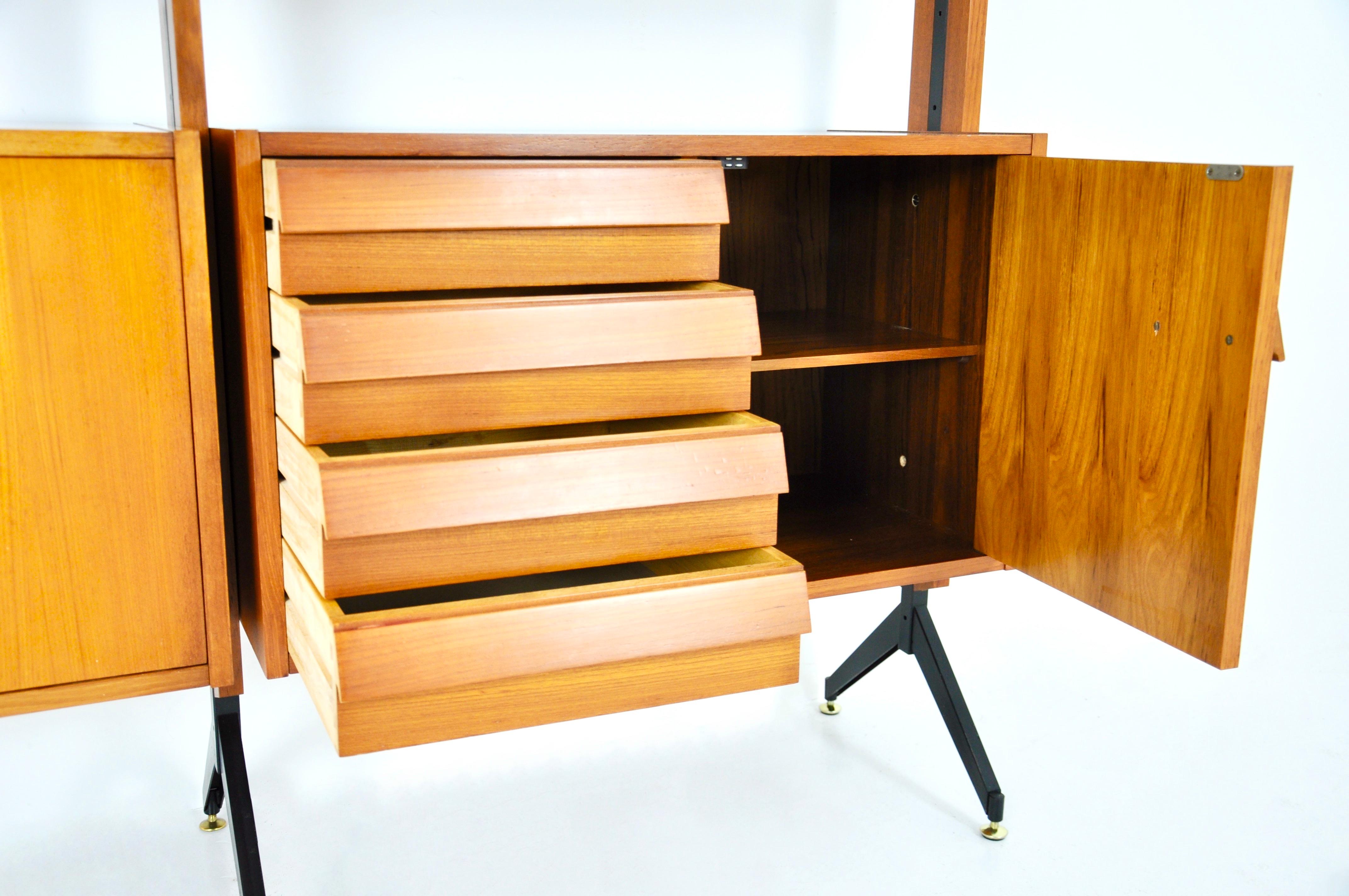 Italian Wall Unit, 1960s in vendita 2
