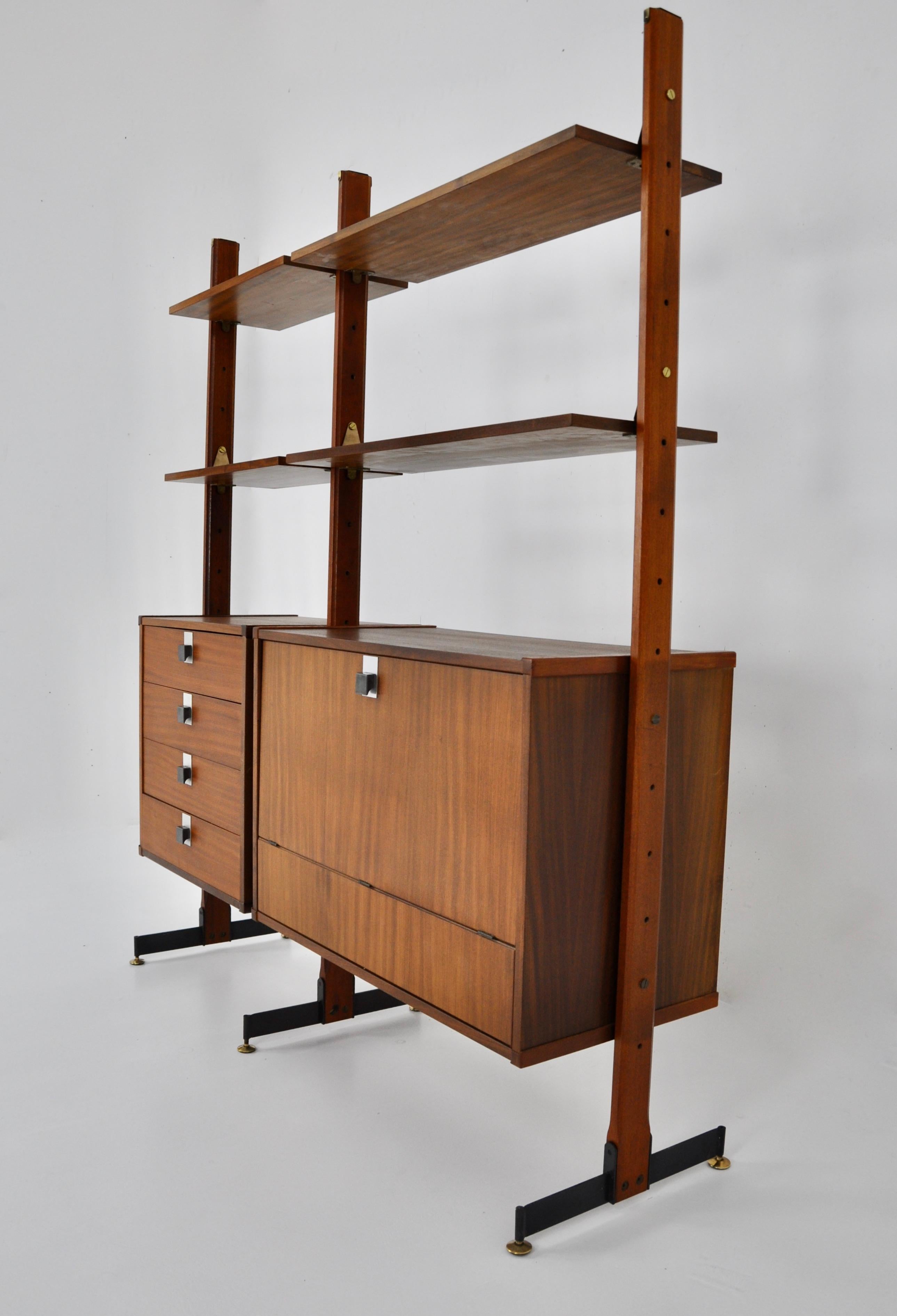 Italian Wall Unit by Dal Vera, 1950s In Good Condition In Lasne, BE