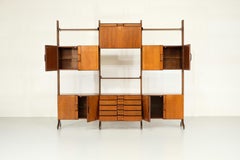 Italian Wall unit in Teak  from 1960s