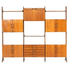 Italian Wall unit in Teak  from 1960s