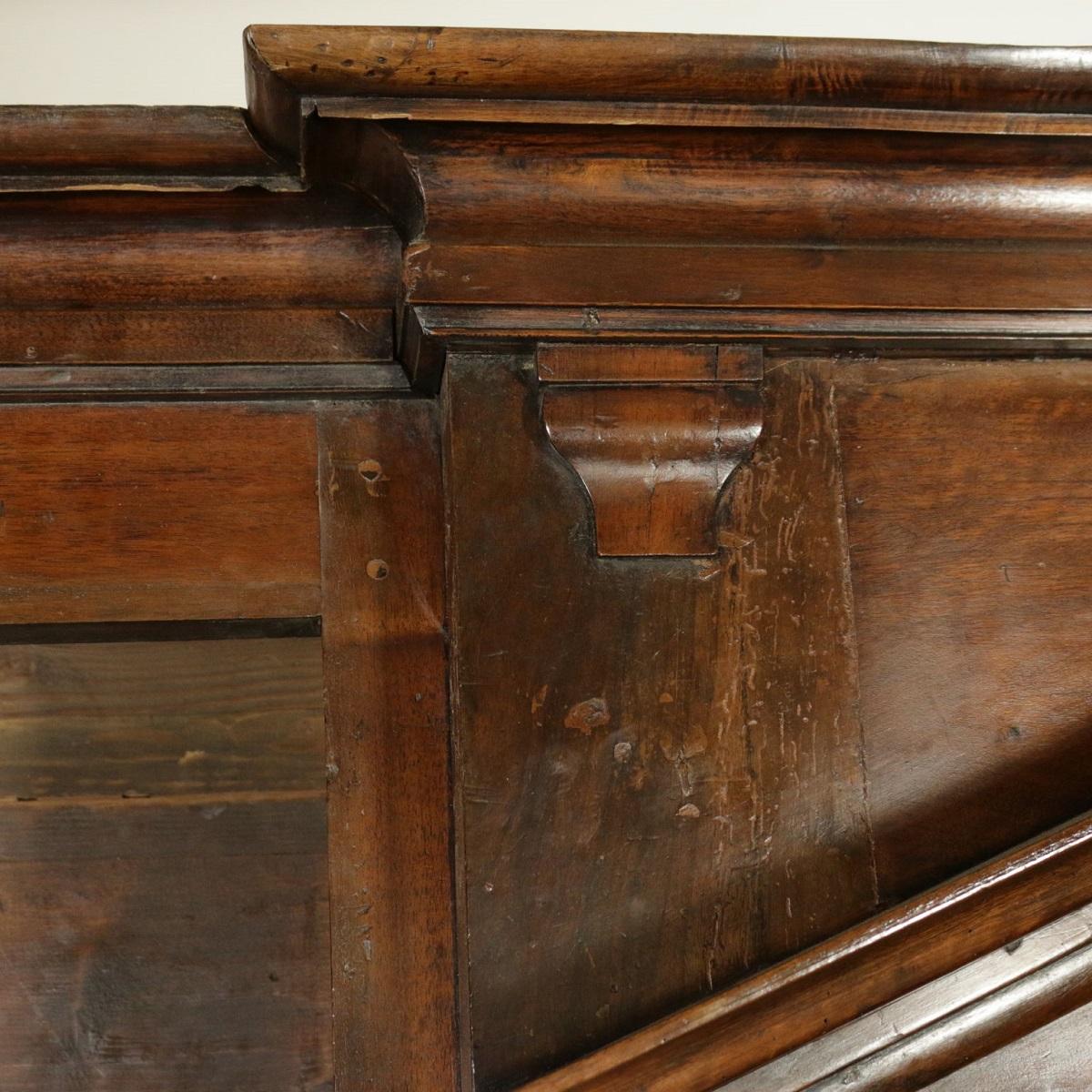 Italian Walnut 18th Century Library Bookcase Panneling 10