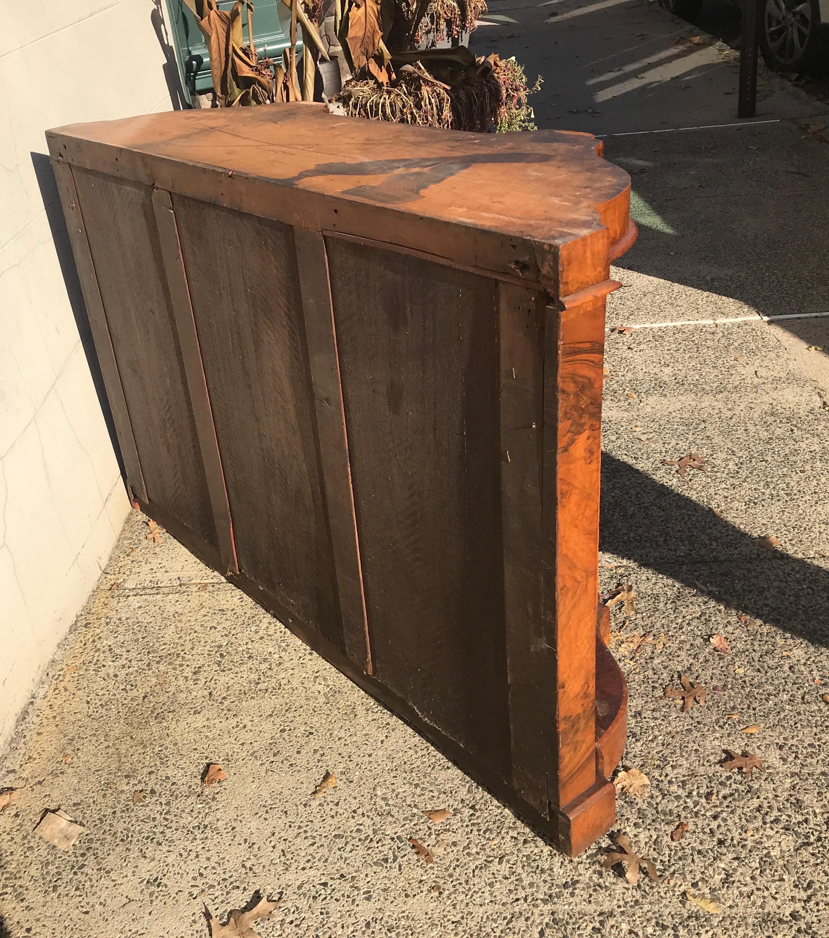 Italian Walnut and Marble Credenza, circa 1900 5