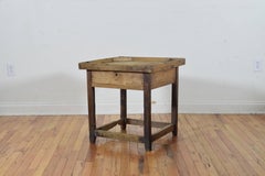 Italian Walnut and Oak One-Drawer Cobbler's Table, Mid-19th Century