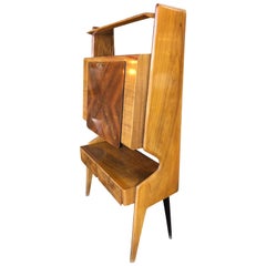 Italian Walnut Bar Cabinet by Vittorio Dassi, 1950s