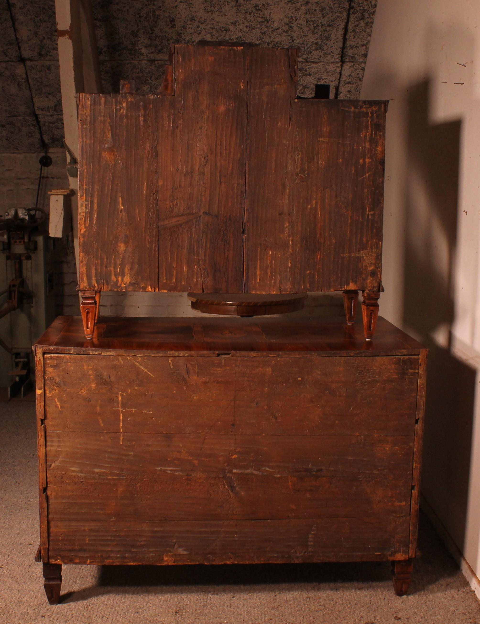Italian Walnut Cabinet - 18th Century For Sale 7