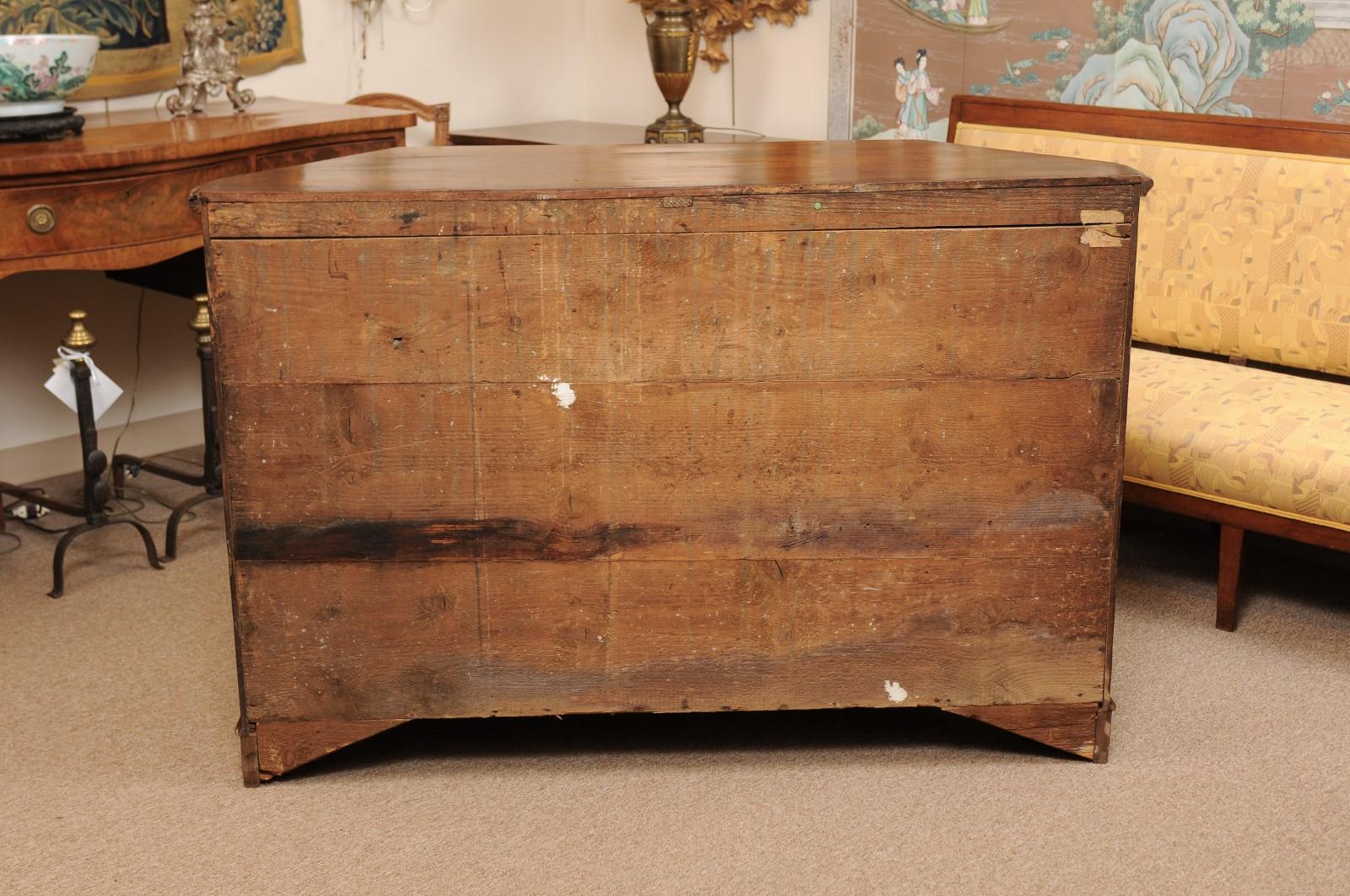 Italian Walnut Canted Crendenza, Early 19th Century 8