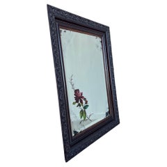 Italian Walnut Carved Wall Mirror