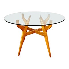 Italian Walnut Center Table, 1950's
