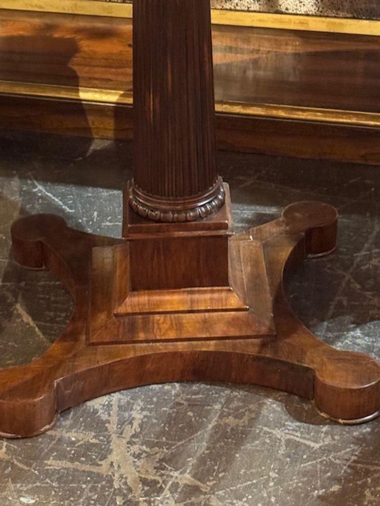 Italian Walnut Center Table In Good Condition For Sale In Dallas, TX