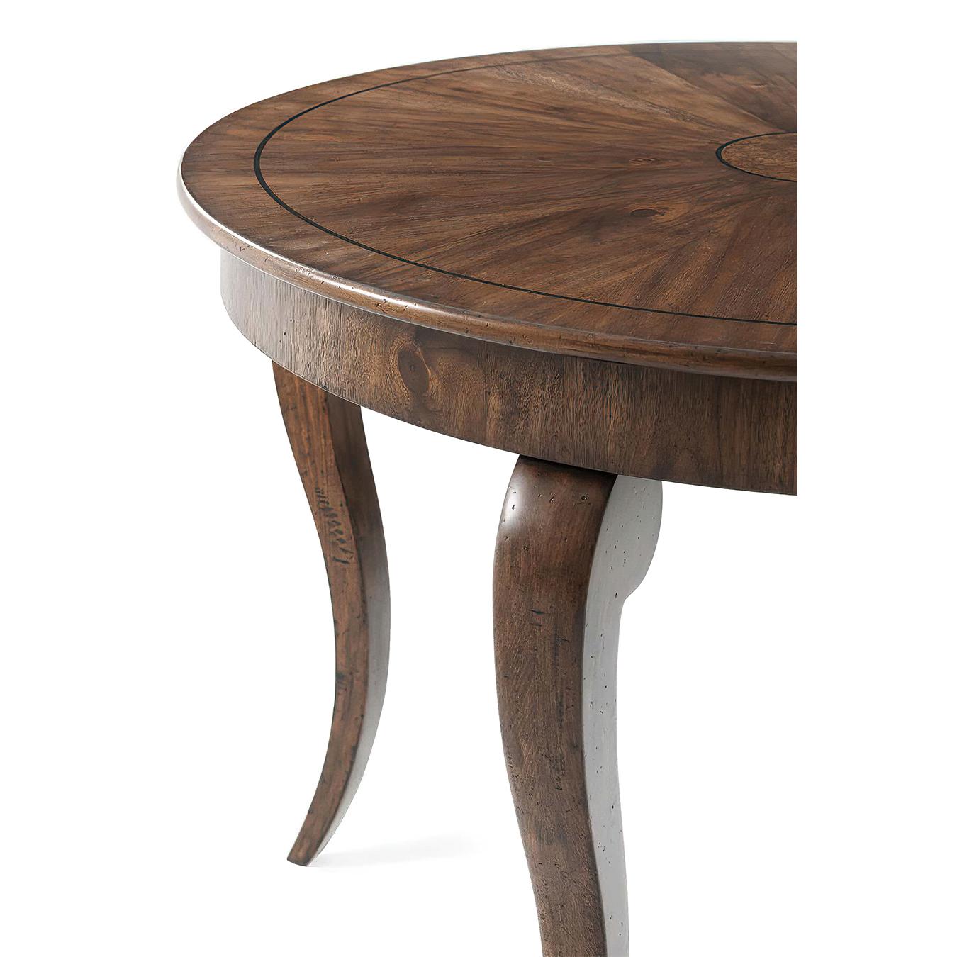 Neoclassical Italian Walnut Center Table