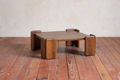 Italian Walnut Coffee Table by Mobil Girgi