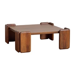 Italian Walnut Coffee Table by Mobil Girgi