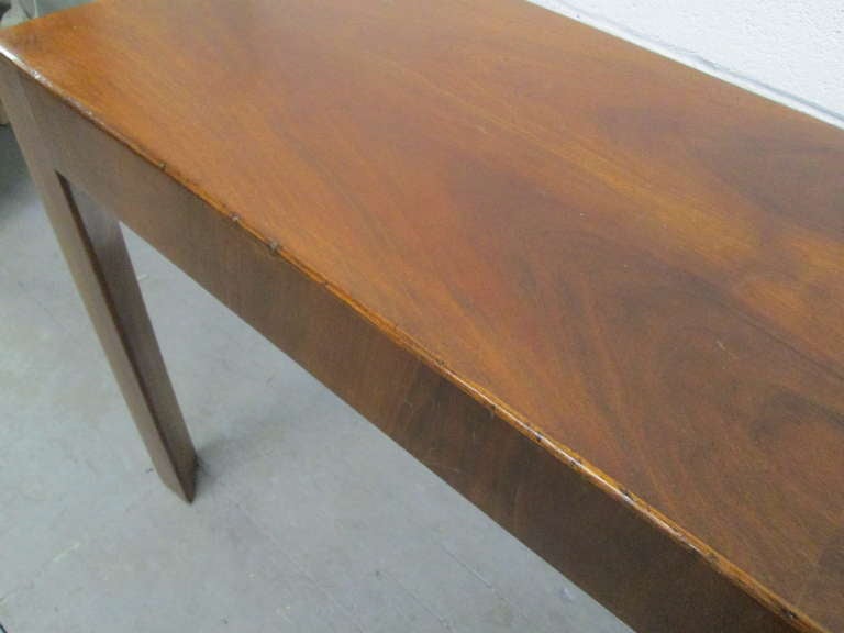 Mid-20th Century Italian Walnut Console Table