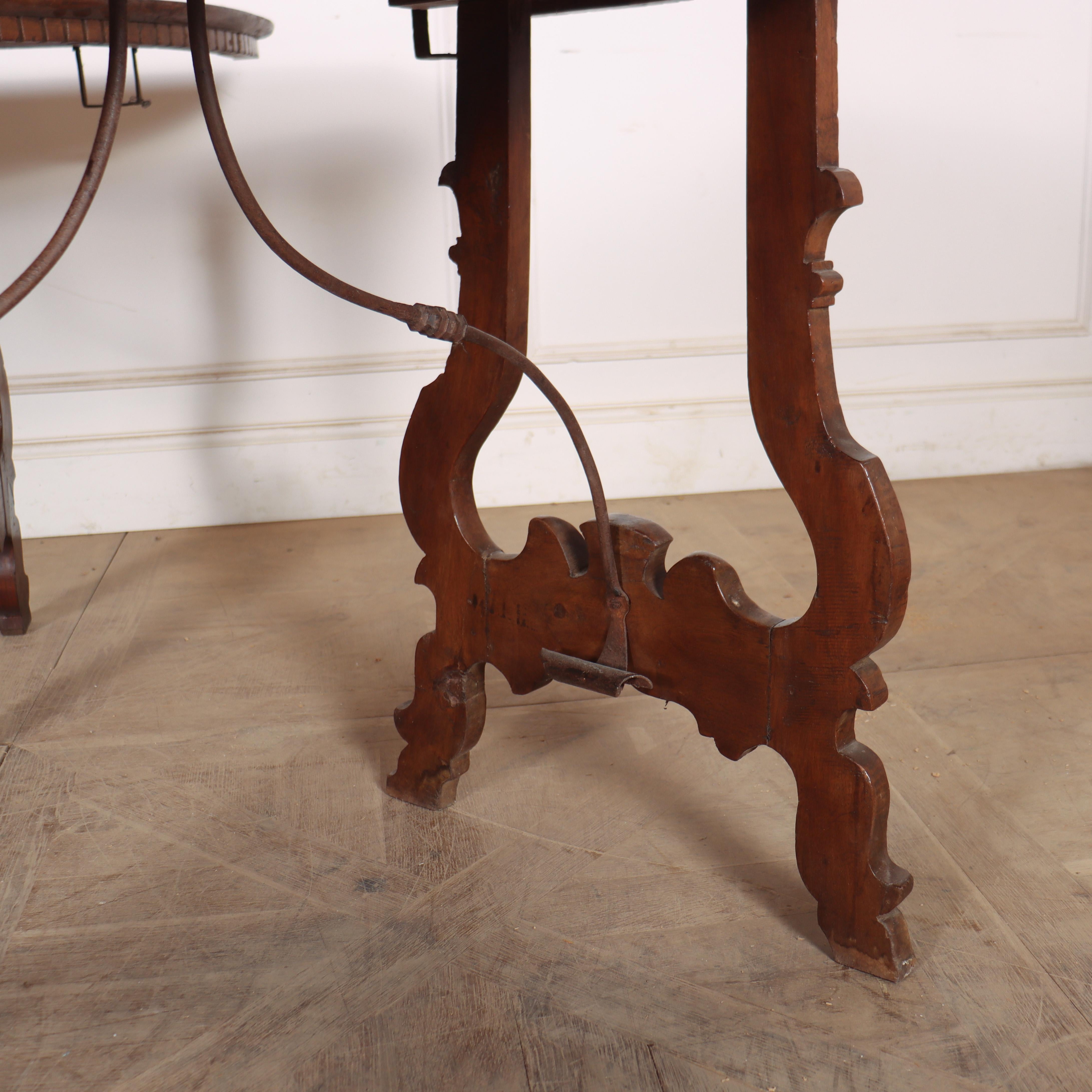 18th Century and Earlier Italian Walnut Console Tables For Sale